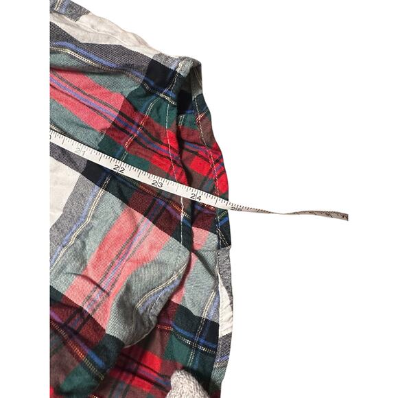 Victoria's Secret Red Plaid Long Sleeve Button Up Pajama Top Size Large - Picture 6 of 6